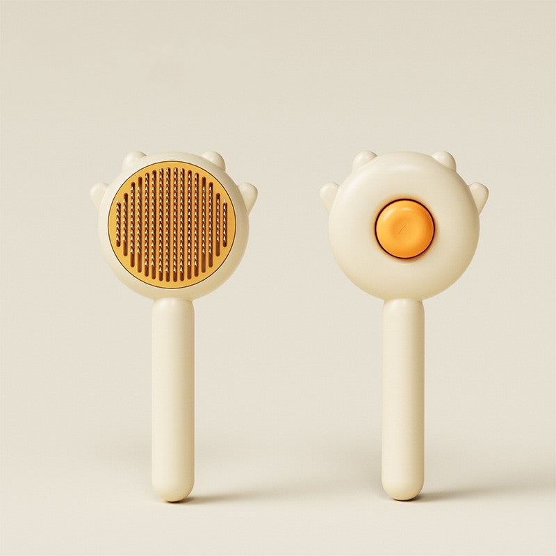 Pet Massage Grooming Brush – Gentle Hair Removal for Cats & Dogs