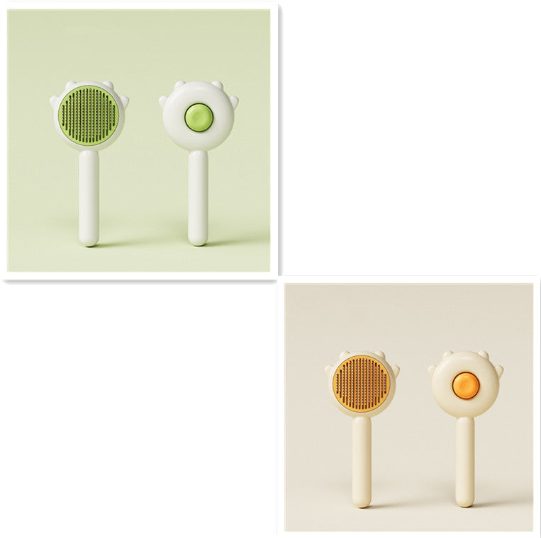 Pet Massage Grooming Brush – Gentle Hair Removal for Cats & Dogs