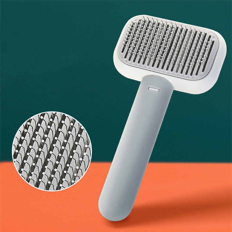 Stainless Steel Pet Grooming Comb – Tangle-Free Hair Removal